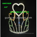 Bunte Rhinestone-Herz-Tiara